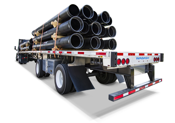 Combo Flatbed Trailer Stock Product Image